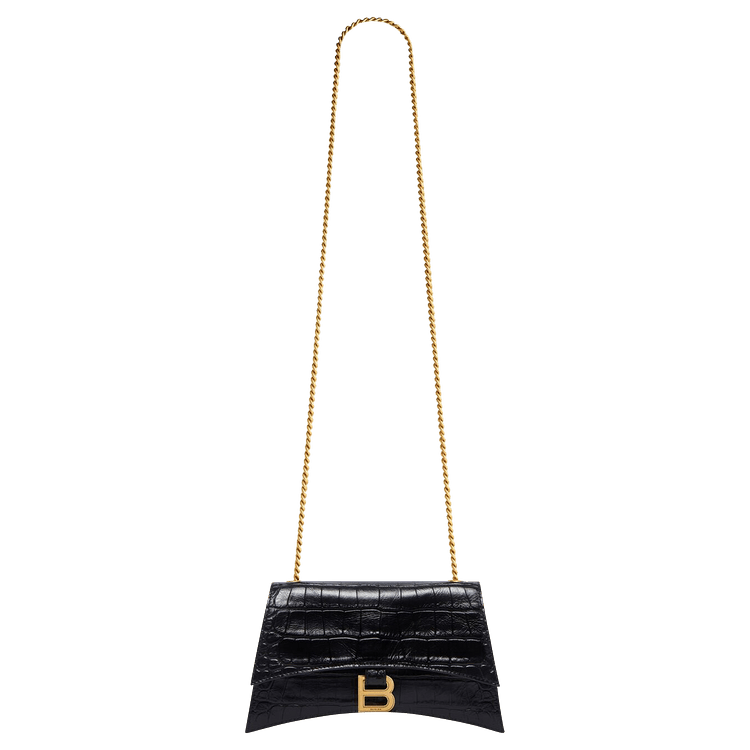 Buy Balenciaga Crush Chain Shoulder Bag 'Black' - 736016