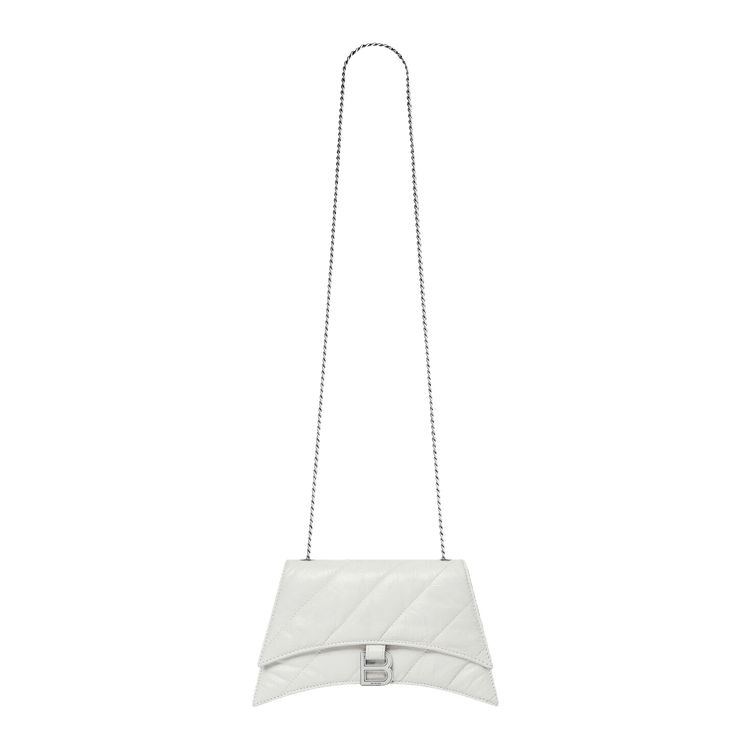 Buy Balenciaga Crush Chain Quilted Bag 'Optic White Buy Balenciaga Crush Chain Quilted Bag 'Optic White
