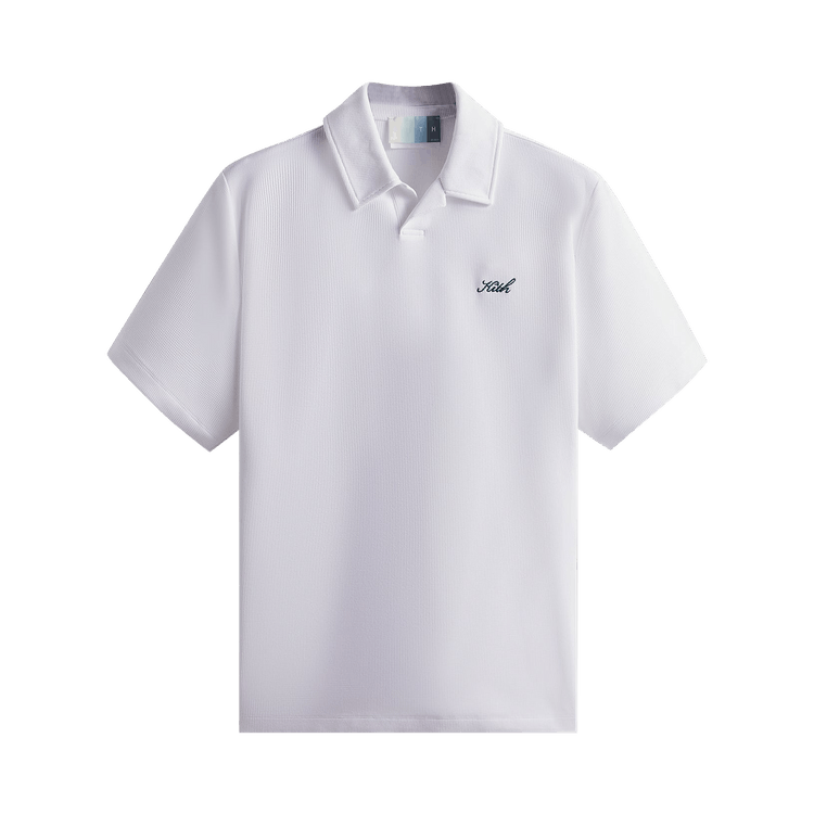 Buy Kith Micro Waffle Drew Polo 'White' - KHM031267 101 | GOAT