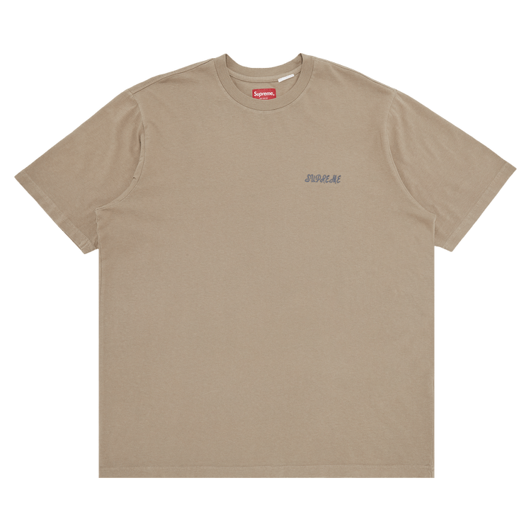 Buy Supreme Washed Script Short-Sleeve Top 'Tan' - SS23KN22