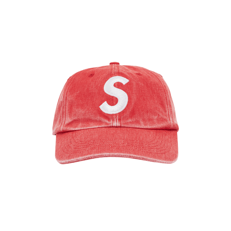 Buy Supreme Pigment Canvas S Logo 6-Panel 'Red' - SS23H117 RED
