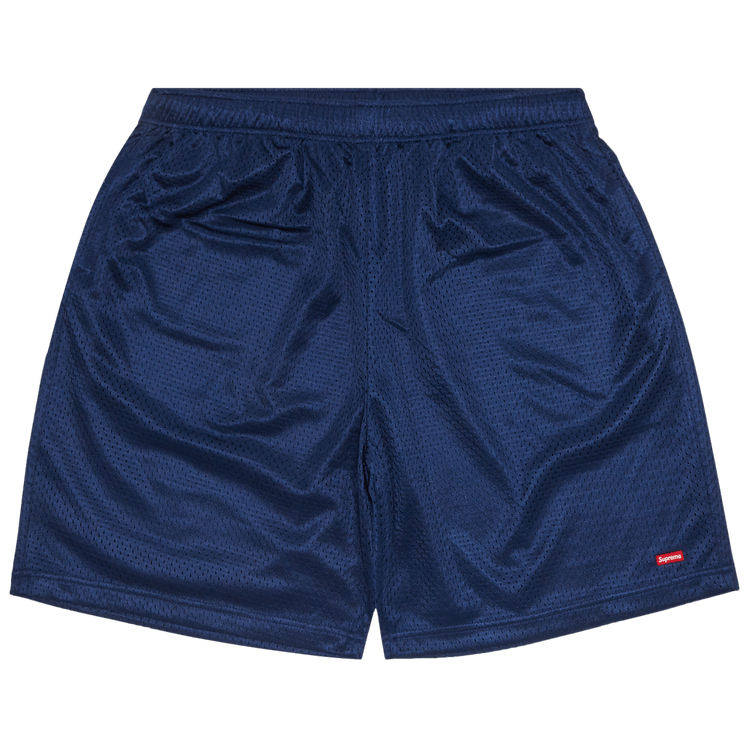 Buy Supreme Small Box Baggy Mesh Short 'Navy' - SS23SH34