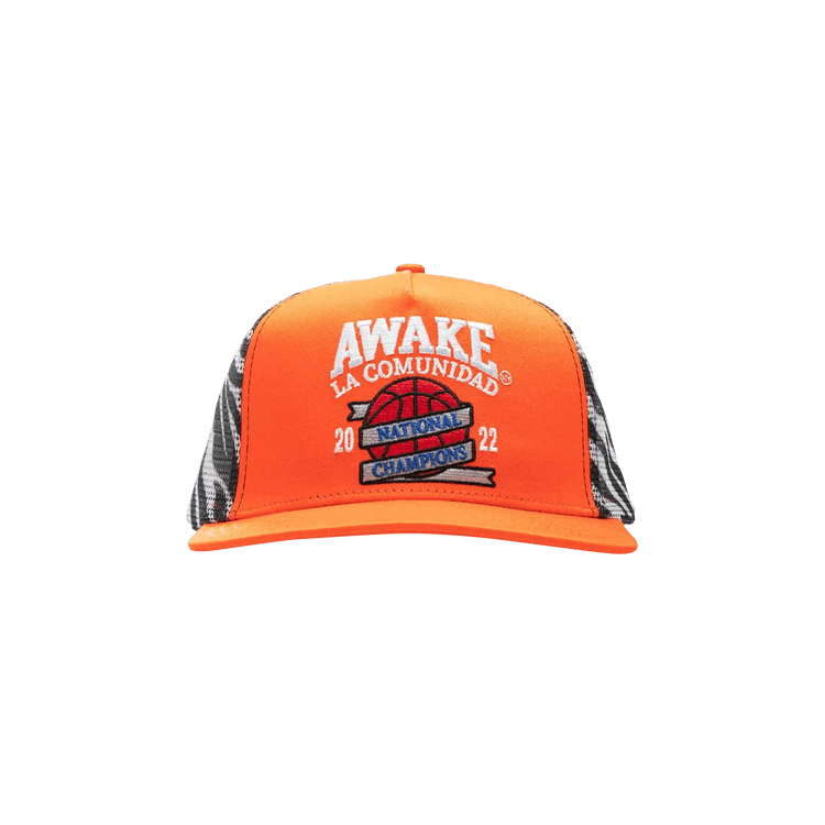 Buy Awake NY National Champions Trucker Hat 'Orange' - AWK