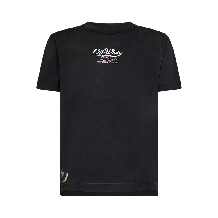 Buy Off-White Wave Off Raw Slim Short-Sleeve Tee 'Black