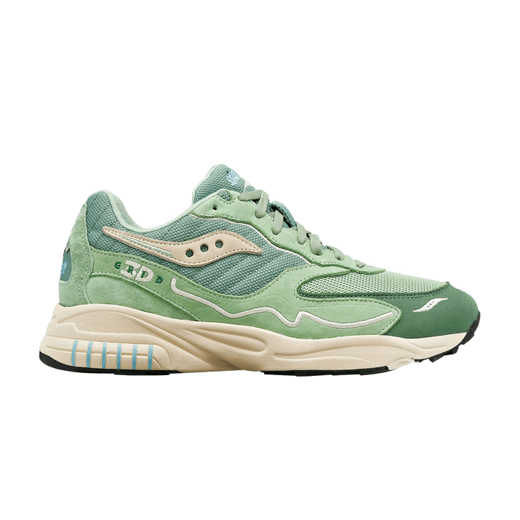 Saucony 3D Grid Hurricane Originals - Green Cream