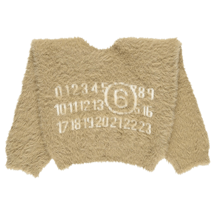 人気商品の中古品・新品・未使用品 Buy MM6 Maison Margiela Fuzzy Knit Top 'Light Beige 文学・小説