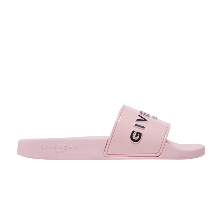 GIVENCHY Paris Pink Mink Fur Slide Sandals