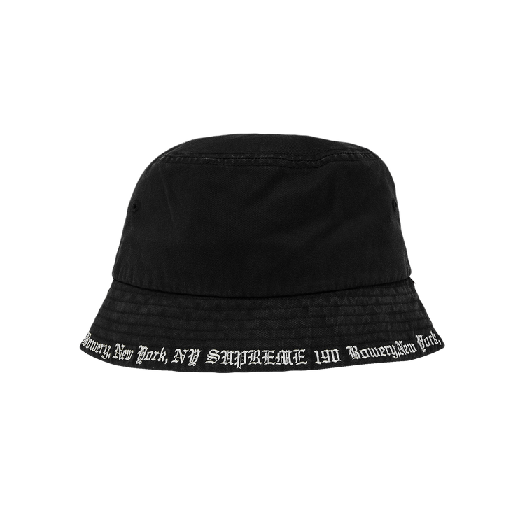Supreme Embroidered Brim Crusher 'Black' | GOAT CA
