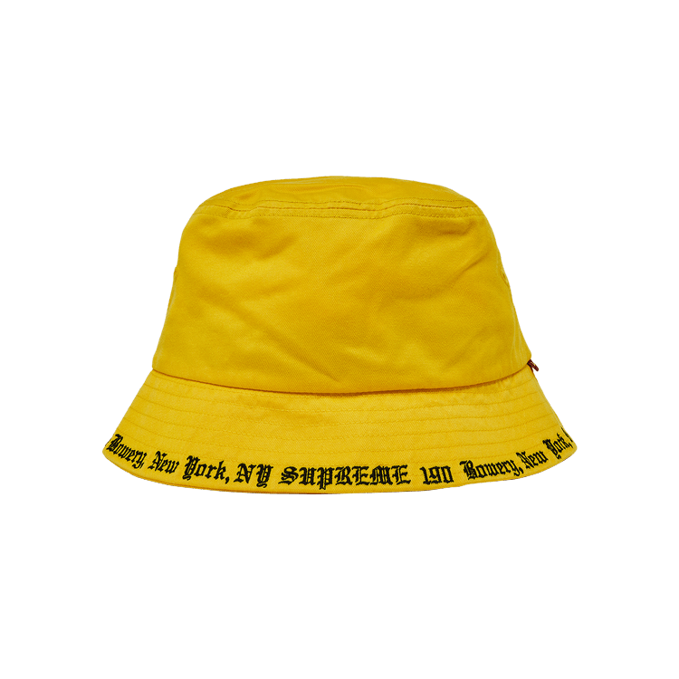 Supreme Embroidered Brim Crusher 'Yellow' | GOAT CA