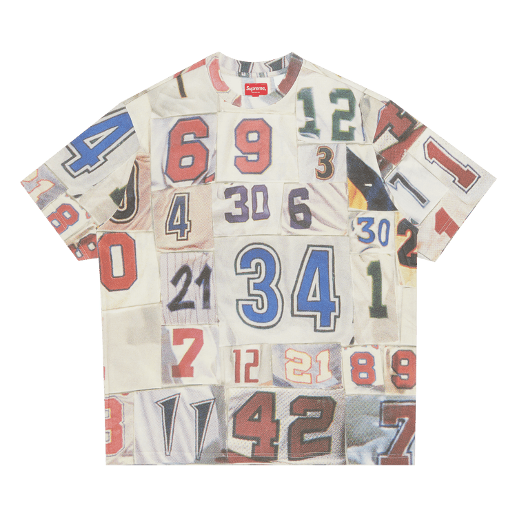 Supreme Jersey Collage Short-Sleeve Top 'White'