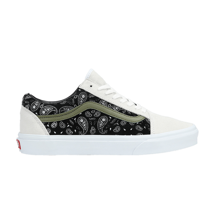 Old Skool 'Paisley - Black White'