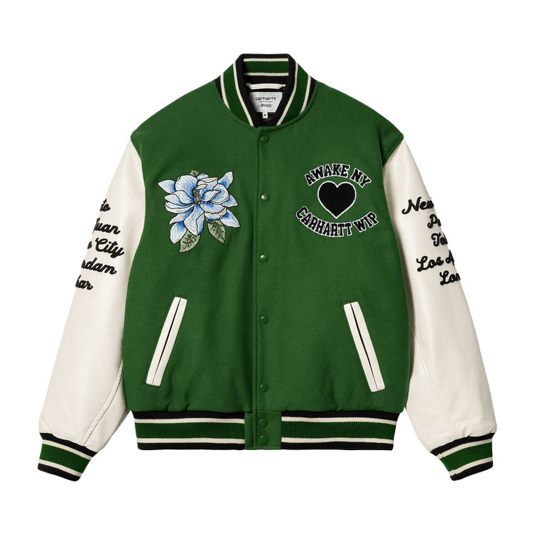 Buy Carhartt WIP x Awake NY Teddy Jacket 'Dark Green/Wax