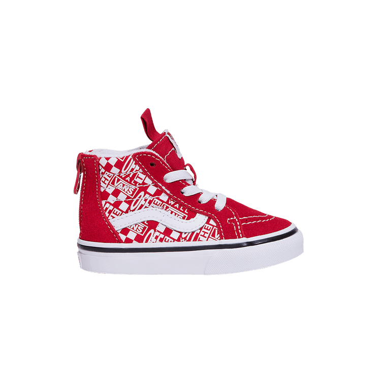 Sk8-Hi Zip Toddler 'Off The Wall - Chili Pepper'