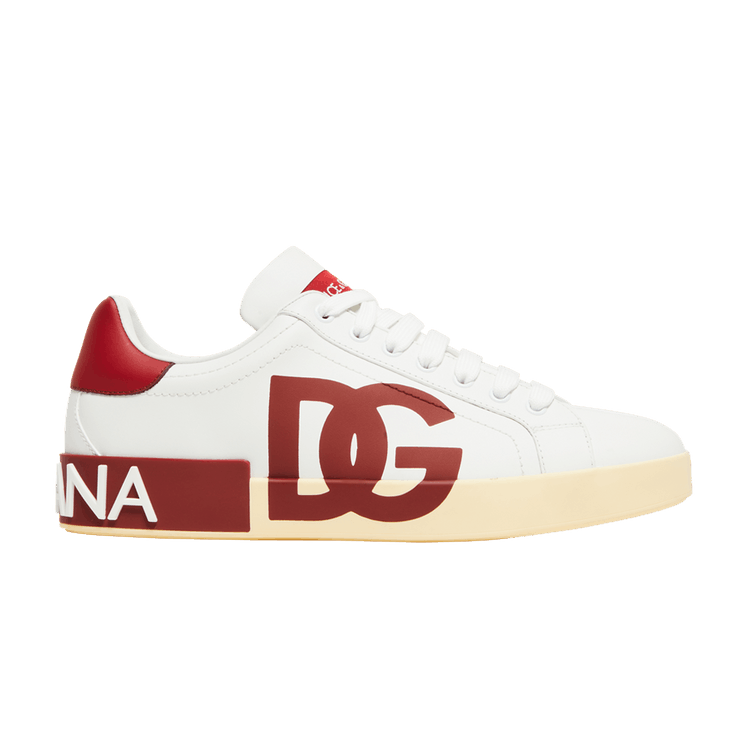 DOLCE & GABBANA フロラルフリントレキンス FTB5TTFSG8L HN5JC Buy Dolce & Gabbana Portofino Low 'DG Logo Print - White Red