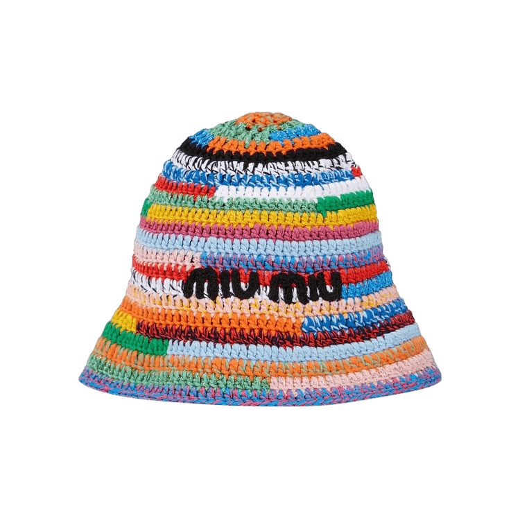 Buy Miu Miu Crochet Hat 'Multicolor' - 5HC326 2F46 F0055 | GOAT