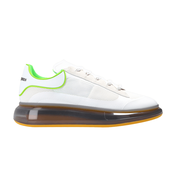 Alexander Mcqueen Oversized Sneaker Clear Sole White Neon Green Culture Circle