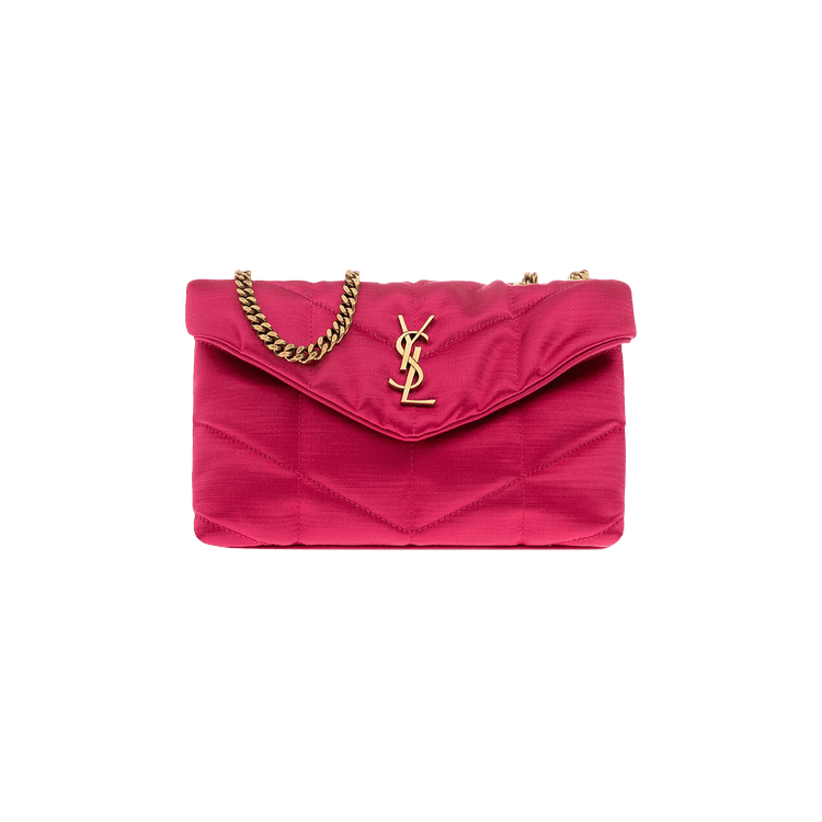 Saint Laurent - YSL - Puffer Toy Bag in Quilted Lambskin Fuschia Pink -  BougieHabit