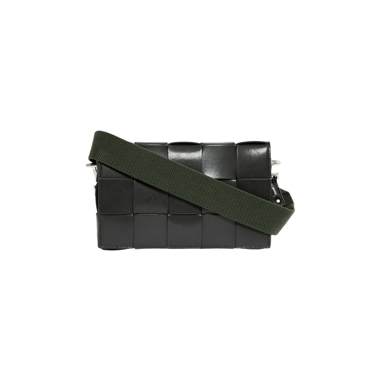 Buy Bottega Veneta Leather Cassette Crossbody Bag 'Dark Green