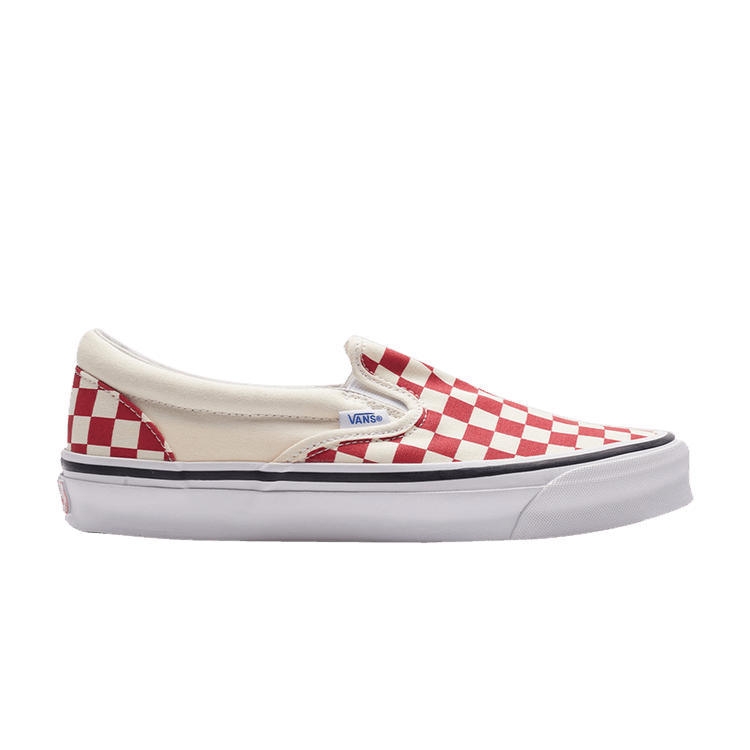 Vans OG Classic Slip-On LX 'Checkerboard - Racing Red'