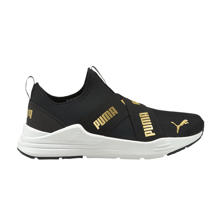 (GS) PUMA Wired Run Slip-On 'Black Team Gold'
