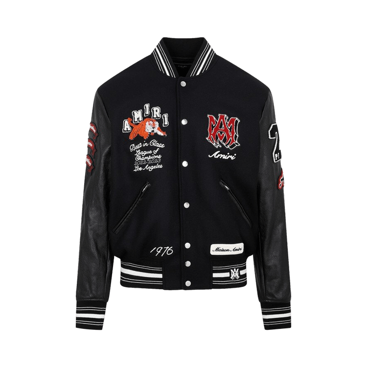 ジャケット・アウター AMIRI VINTAGE PATCH VARSITY BOMB AMIRI VINTAGE PATCH VARSITY BOMB