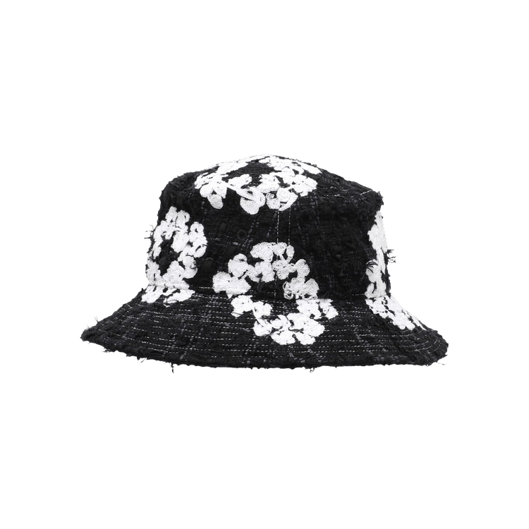 Buy READYMADE x Denim Tears Wreath Tweed Bucket Hat 'Black