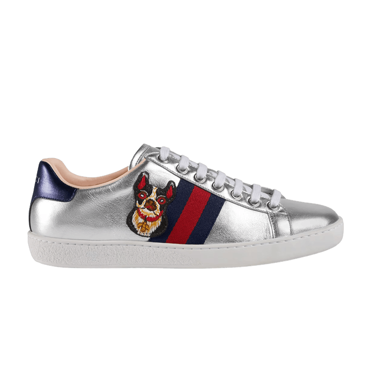 Gucci White Dog New Ace Sneakers