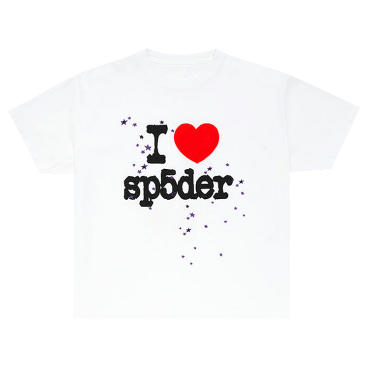 Buy Sp5der I Heart Sp5Der Tee 'White' - SP5 LOVSPT | GOAT