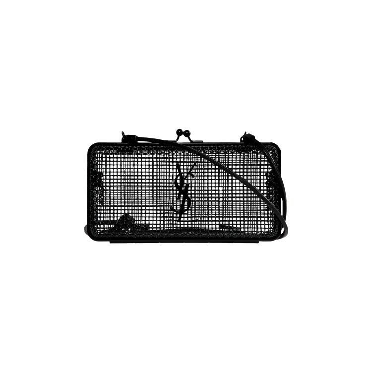 【関税＆送料込み】Saint Laurent Pw Minaudiere Saint Laurent New Minaudiere Clutch in Noir | FWRD