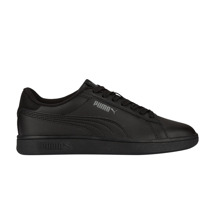 Puma Smash 3.0 Leather Big Kid 'Black Shadow Grey'