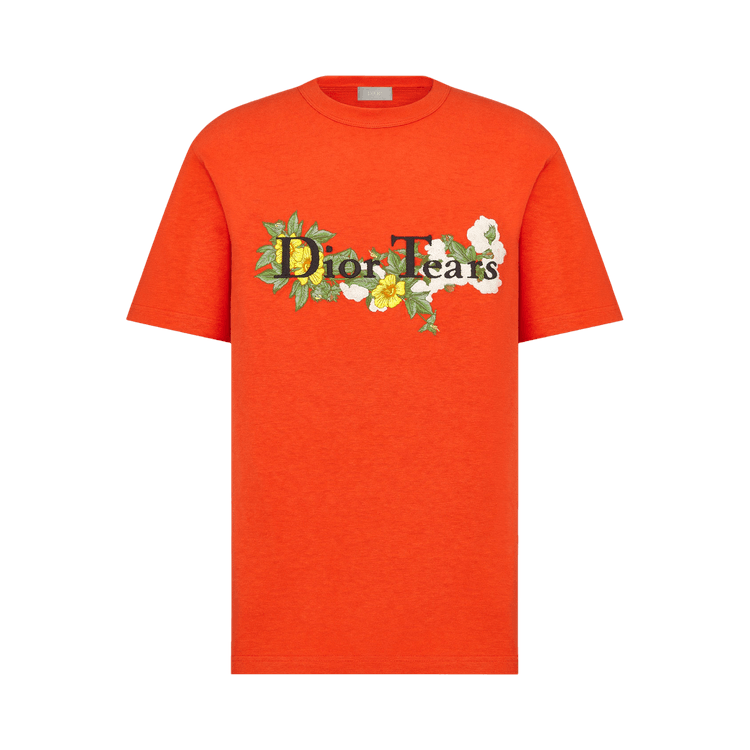 Christian Dior | Cotton lace-up design T-shirt | Size 38