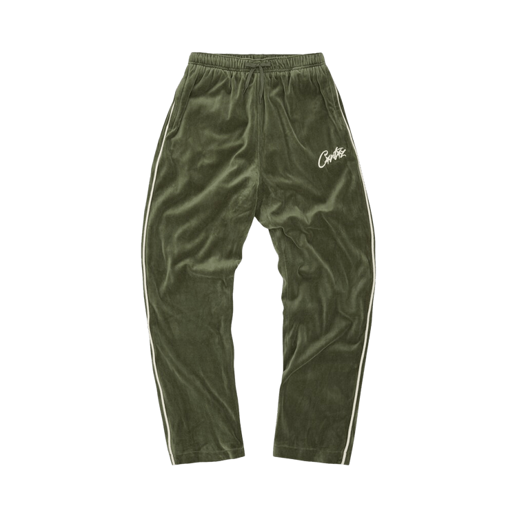 Buy Corteiz VVS Velour Bottoms 'Green' - 8127 1FW230204VVB GREE | GOAT