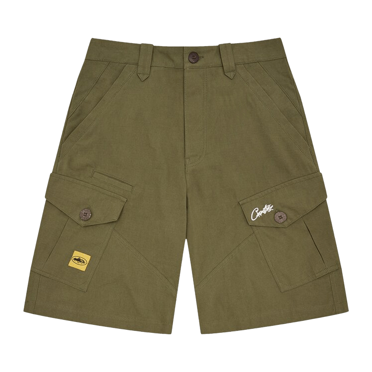 Size m Corteiz Storm Cargo Shorts 'Khaki'