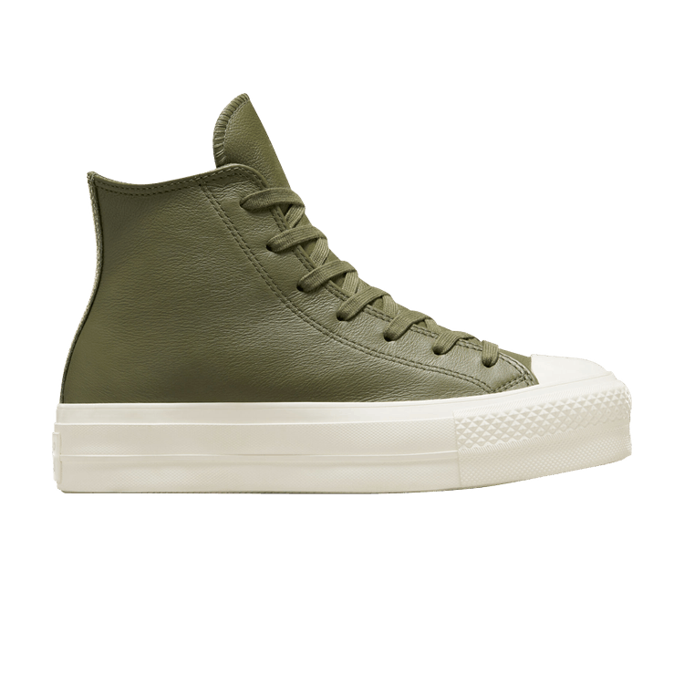 Wmns Chuck Taylor All Star Lift Platform Leather High 'Utility Egret'