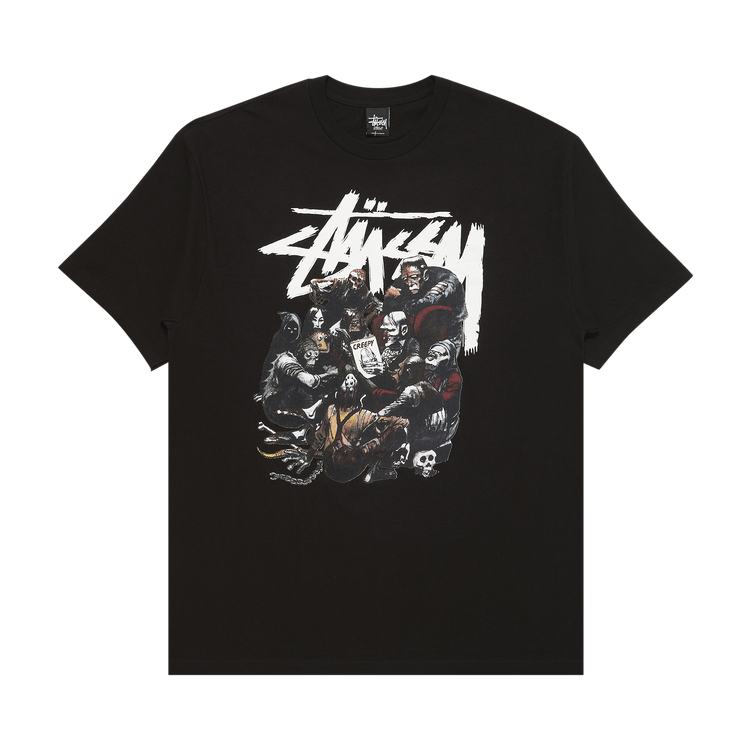 Buy Stussy Creepy Group Tee 'Black' - 3902217 BLAC | GOAT