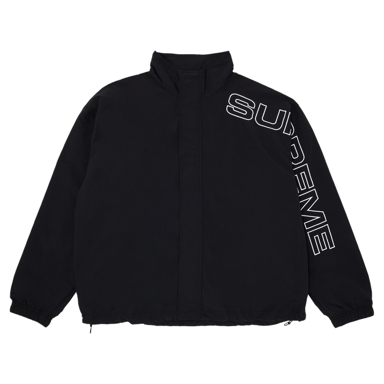 Supreme Spellout Embroidered Track Jacket 'Black'