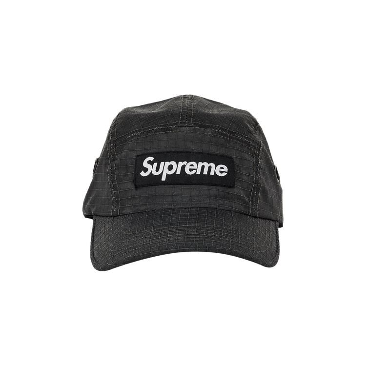 Buy Supreme Distressed Ripstop Camp Cap 'Black' - FW23H70