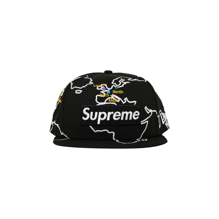 Buy Supreme Worldwide Box Logo New Era 'Black' - FW23H21 BLACK
