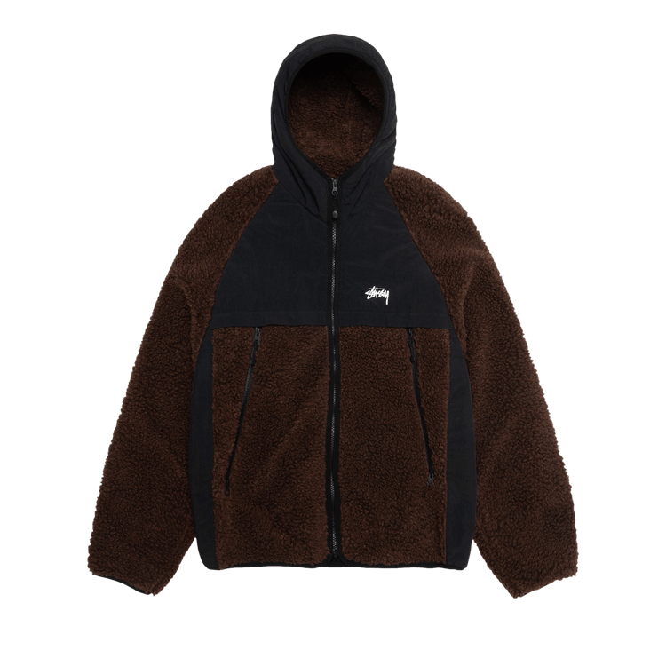 Stussy Sherpa Paneled Hooded Jacket  