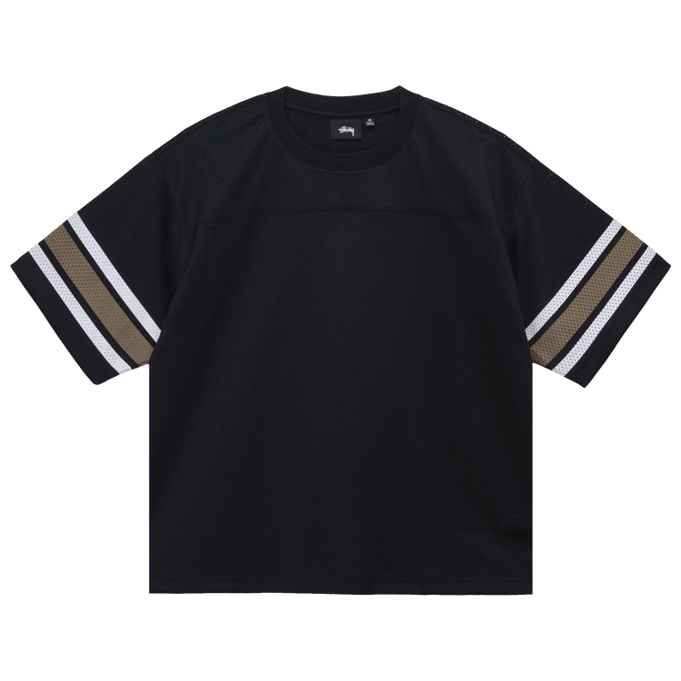 STÜSSY mesh football shirt size L used Stussy Mesh Football Jersey - Natural | Garmentory