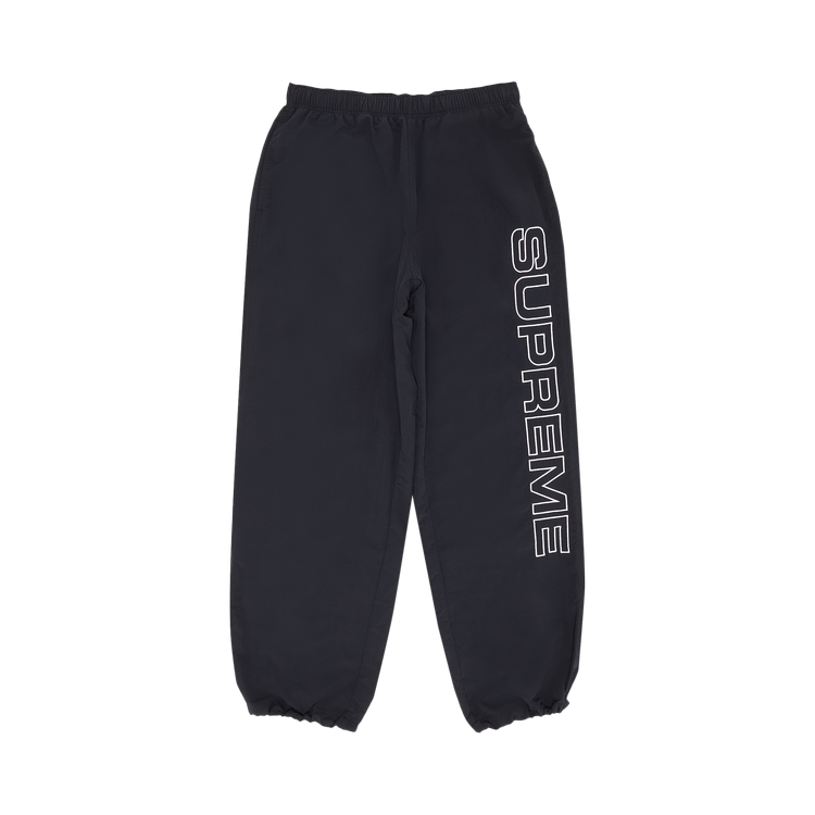Supreme Spellout Embroidered Track Pant 'Black'