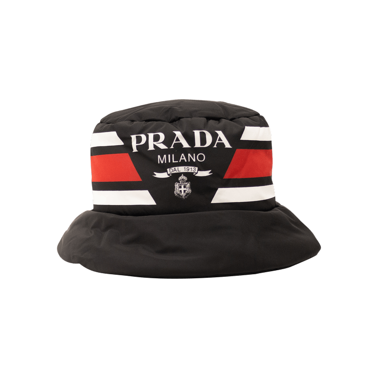 Buy Prada Nylon Logo Bucket Hat 'Black' - 1HC248 2FJW F0N98 | GOAT