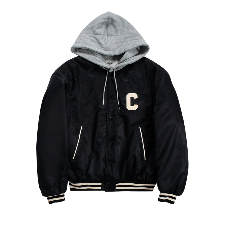 Buy CELINE Oversized Hooded Teddy Jacket 'Black' - 2W15A227R 38NO