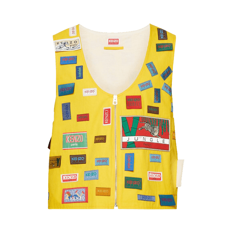 Buy Kenzo Archive Labels Gilet 'Golden Yellow' - FD55VE0059RO 40
