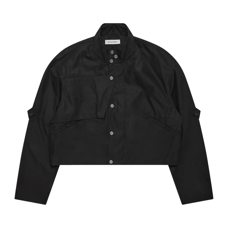 Buy Kiko Kostadinov Meno Cropped Jacket 'Black' - KKAW23J04 31 ...