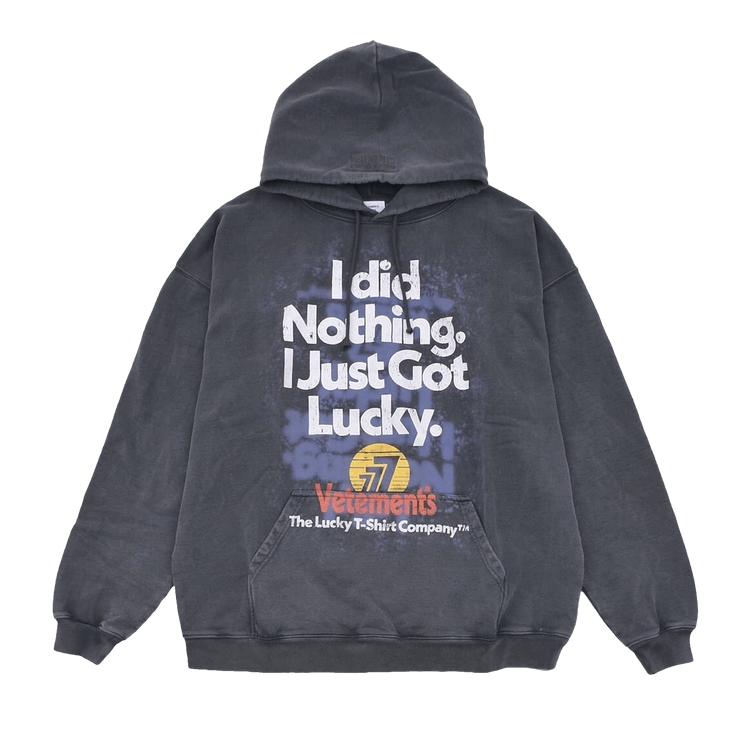 Buy Vetements I Got Lucky Hoodie 'Black' - UE54HD540B BLAC | GOAT