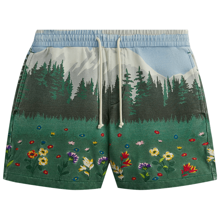 Buy Kith Scenic Fleece Curtis Short 'Larimar' - KHM060448