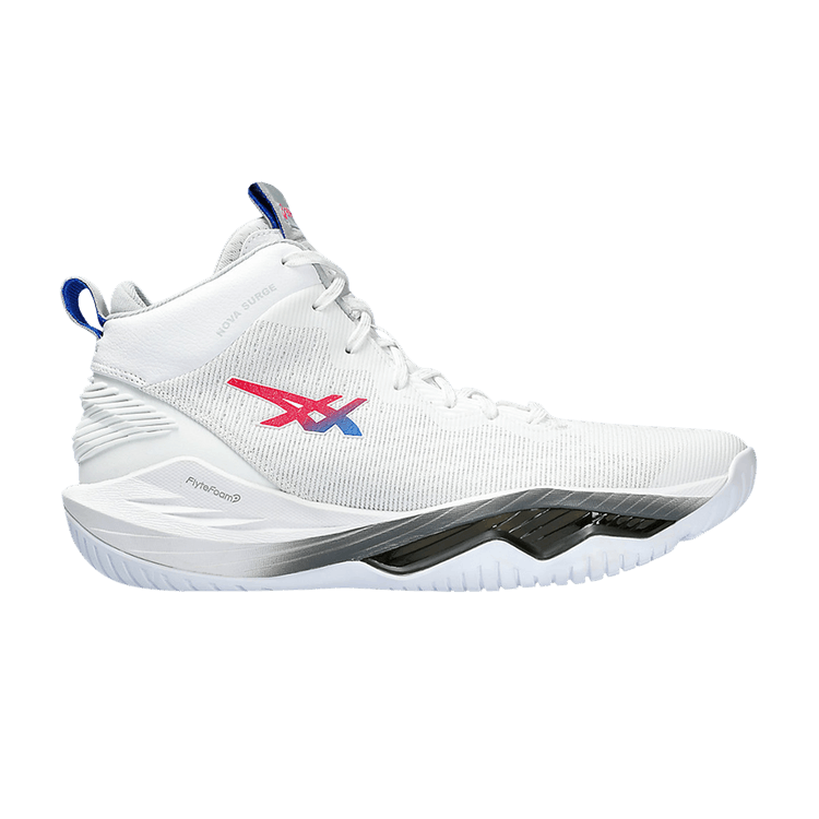 シューズ(男性用) asics nova surge low 27cm Asics Men's Basketball shoes NOVA SURGE LOW White/Light Steel