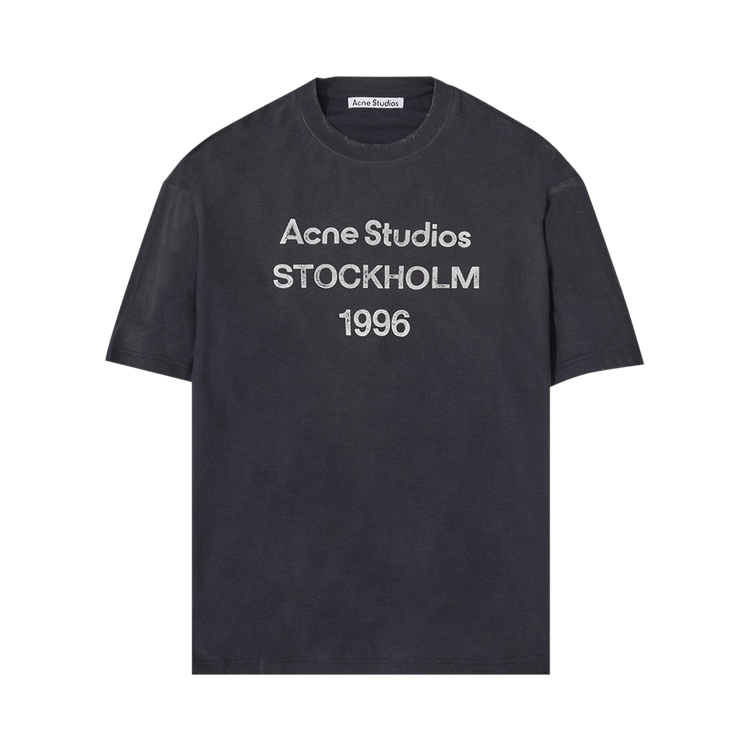 Buy Acne Studios Logo T-Shirt 'Faded Black' - CL0196 GOAT