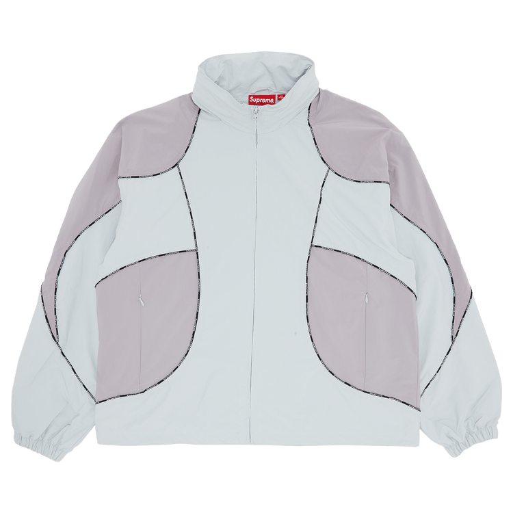 Buy Supreme Logo Piping Hooded Track Jacket 'Grey' - FW23J15 GREY